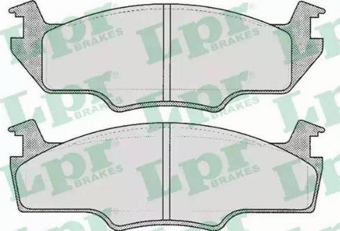 LPR 05P226 - Brake Pad Set, disc brake autospares.lv