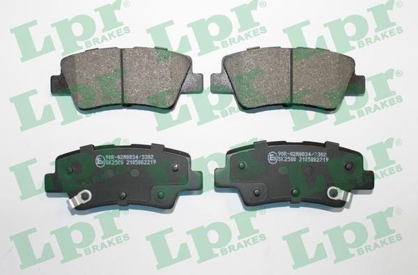 LPR 05P2219 - Brake Pad Set, disc brake autospares.lv