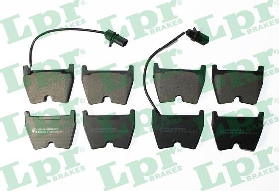 LPR 05P2214 - Brake Pad Set, disc brake autospares.lv