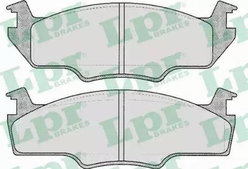 LPR 05P227 - Brake Pad Set, disc brake autospares.lv