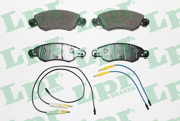 LPR 05P792 - Brake Pad Set, disc brake autospares.lv