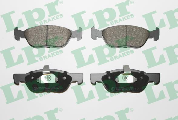 LPR 05P740 - Brake Pad Set, disc brake autospares.lv