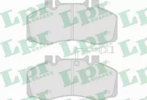 LPR 05P760 - Brake Pad Set, disc brake autospares.lv