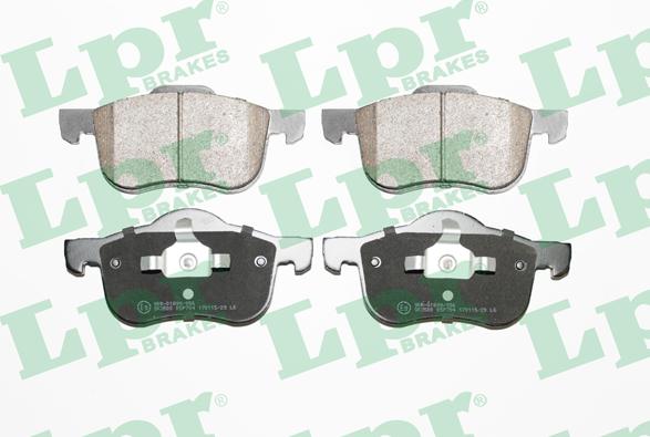 LPR 05P704 - Brake Pad Set, disc brake autospares.lv