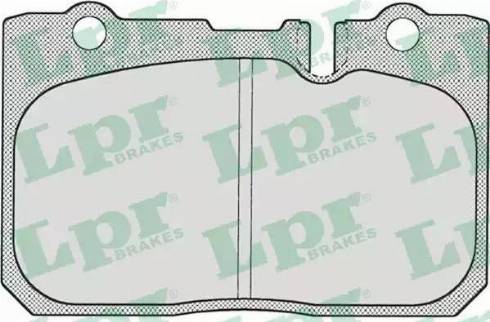 LPR 05P702 - Brake Pad Set, disc brake autospares.lv