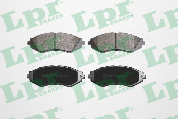 LPR 05P710 - Brake Pad Set, disc brake autospares.lv