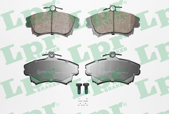 LPR 05P711 - Brake Pad Set, disc brake autospares.lv