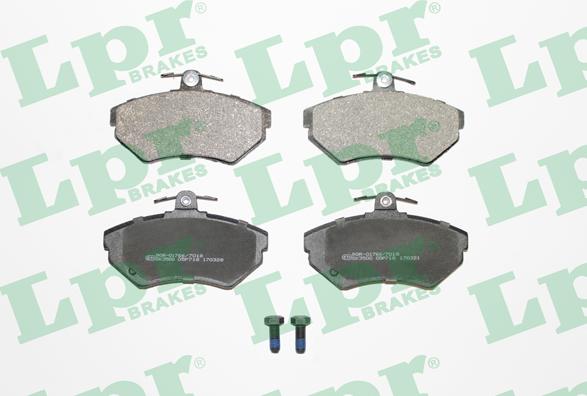 LPR 05P718 - Brake Pad Set, disc brake autospares.lv