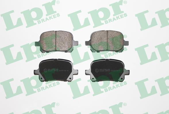 LPR 05P712 - Brake Pad Set, disc brake autospares.lv