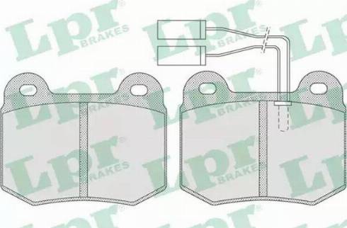 LPR 05P732 - Brake Pad Set, disc brake autospares.lv