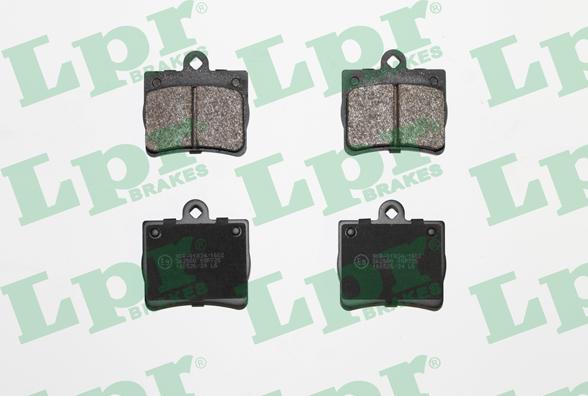 LPR 05P725 - Brake Pad Set, disc brake autospares.lv