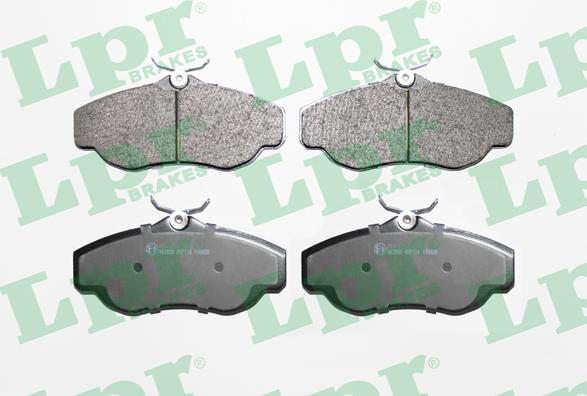 LPR 05P728 - Brake Pad Set, disc brake autospares.lv