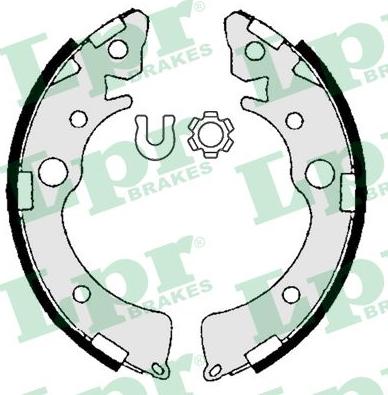 LPR 06980 - Brake Shoe Set autospares.lv