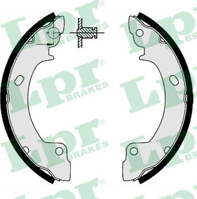 LPR 06410 - Brake Shoe Set autospares.lv