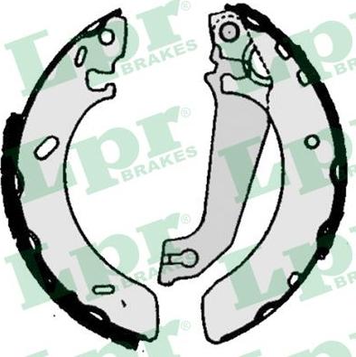 LPR 06050 - Brake Shoe Set autospares.lv