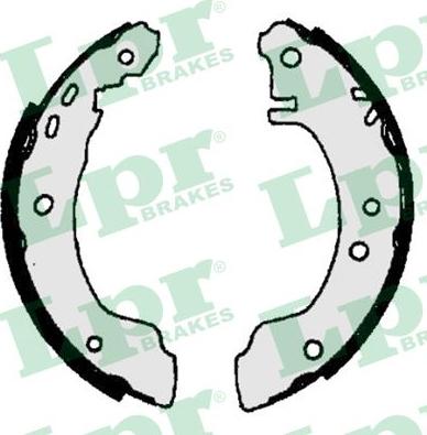 LPR 06780 - Brake Shoe Set autospares.lv