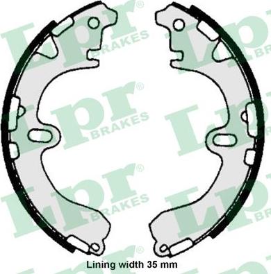 LPR 06720 - Brake Shoe Set autospares.lv