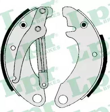 LPR 00400 - Brake Shoe Set autospares.lv