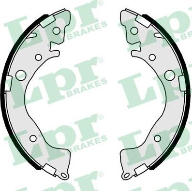 LPR 01079 - Brake Shoe Set autospares.lv