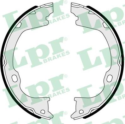 LPR 01102 - Brake Shoe Set, parking brake autospares.lv