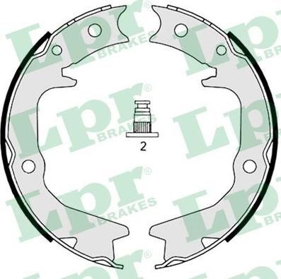 LPR 08920 - Brake Shoe Set, parking brake autospares.lv