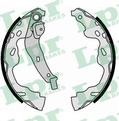 LPR 08660 - Brake Shoe Set autospares.lv