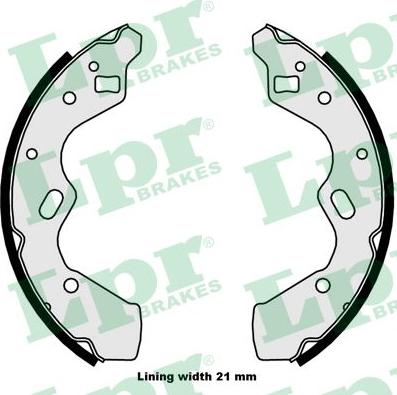 LPR 08050 - Brake Shoe Set autospares.lv