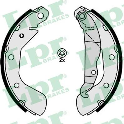 LPR 08130 - Brake Shoe Set autospares.lv