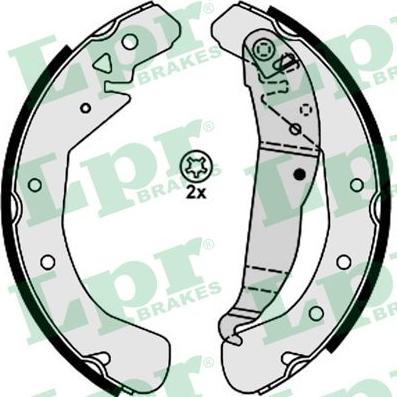 LPR 08210 - Brake Shoe Set autospares.lv