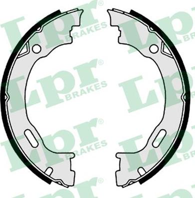 LPR 08720 - Brake Shoe Set, parking brake autospares.lv