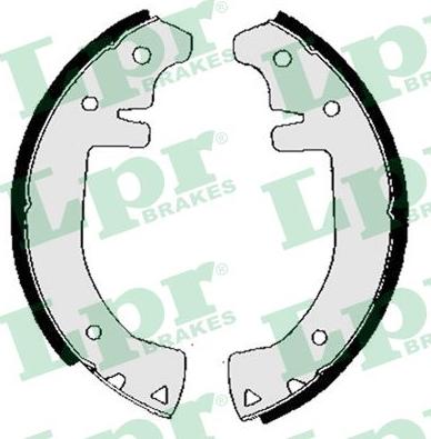 LPR 02990 - Brake Shoe Set autospares.lv