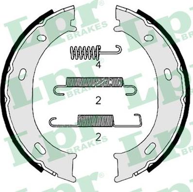 LPR 07959 - Brake Shoe Set, parking brake autospares.lv