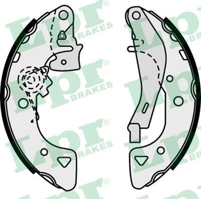 LPR 07540 - Brake Shoe Set autospares.lv