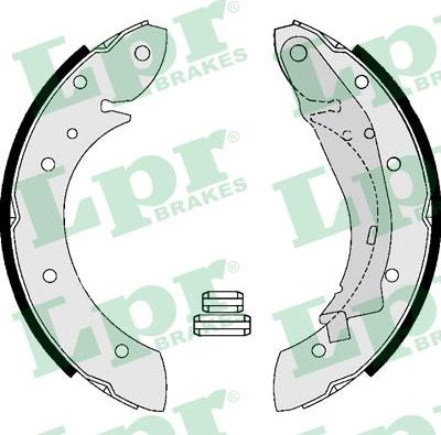 LPR 07165 - Brake Shoe Set autospares.lv