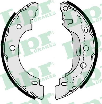 LPR 07330 - Brake Shoe Set autospares.lv