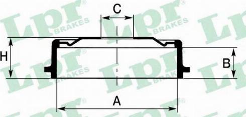 LPR 7D0664 - Brake Drum autospares.lv