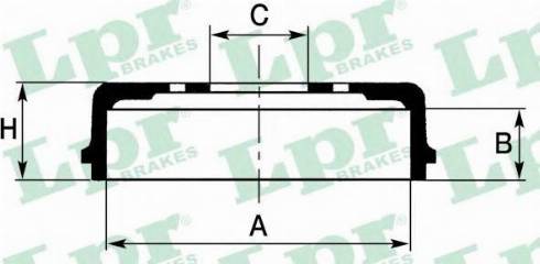 LPR 7D0721 - Brake Drum autospares.lv