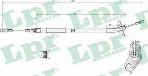 RIDER RD.4442270280 - Cable, parking brake autospares.lv