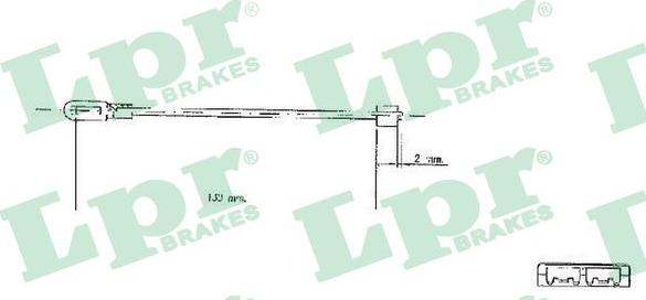 LPR C0578B - Cable, parking brake autospares.lv