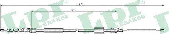 LPR C0696B - Cable, parking brake autospares.lv