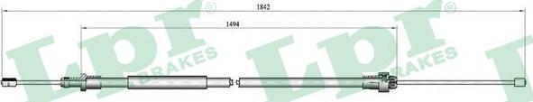 LPR C0094B - Cable, parking brake autospares.lv