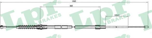 LPR C0064B - Cable, parking brake autospares.lv