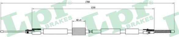 LPR C0003B - Cable, parking brake autospares.lv