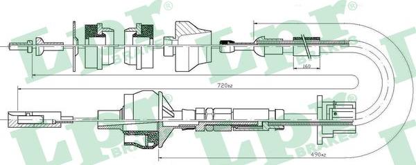 LPR C0027C - Clutch Cable autospares.lv