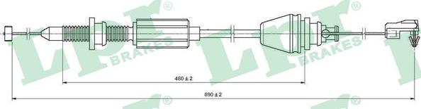 LPR C0147A - Accelerator Cable autospares.lv