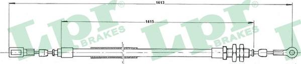 LPR C0171B - Cable, parking brake autospares.lv