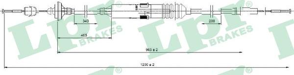 LPR C0276C - Clutch Cable autospares.lv