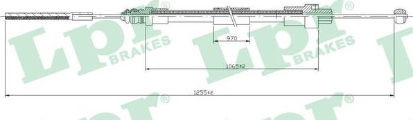 LPR C1079B - Cable, parking brake autospares.lv