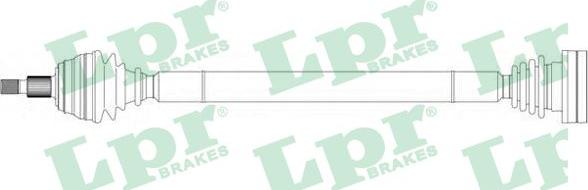 LPR DS43008 - Drive Shaft autospares.lv