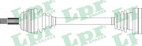 LPR DS51042 - Drive Shaft autospares.lv